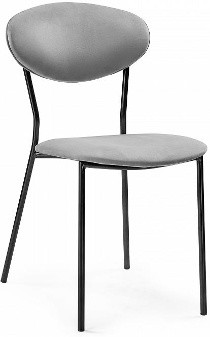 Стул  Корсе светло-серый/ черный глянец кресло liyasi оливия светло серое 72x67x66 см