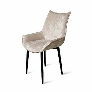 Стул Лофт черный матовый (Краш 01 шампань)