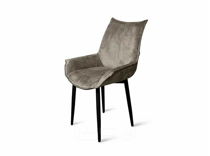 Стул Лофт черный матовый (Краш 05 кашемир)