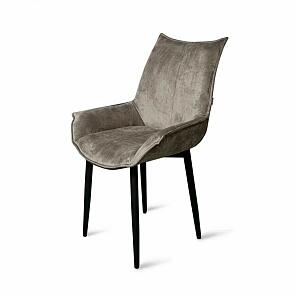 Стул Лофт черный матовый (Краш 05 кашемир)