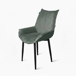 Стул Лофт черный матовый (Краш 22 виридиан)