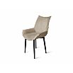 Стул Лофт черный матовый (Velutto 07 бежевый)