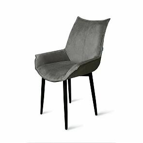 Стул Лофт черный матовый (Velutto 32 графит)