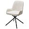 Стул ЛУИДЖИ ДАНС 180 град. поворотный, NORDIC 11 Молочный / Черный каркас