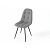Стул Лукас черный матовый (Velutto 52 серый)