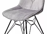 Стул MARBELLA PK6015-03 (VBP203) античный серебристо-серый, велюр