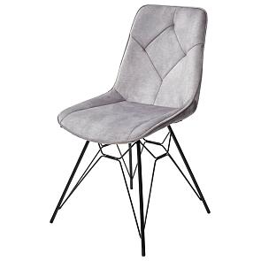 Стул MARBELLA PK6015-03 (VBP203) античный серебристо-серый, велюр