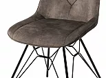Стул MARBELLA PK6015-08 (VBP208) античный серо-бежевый, велюр