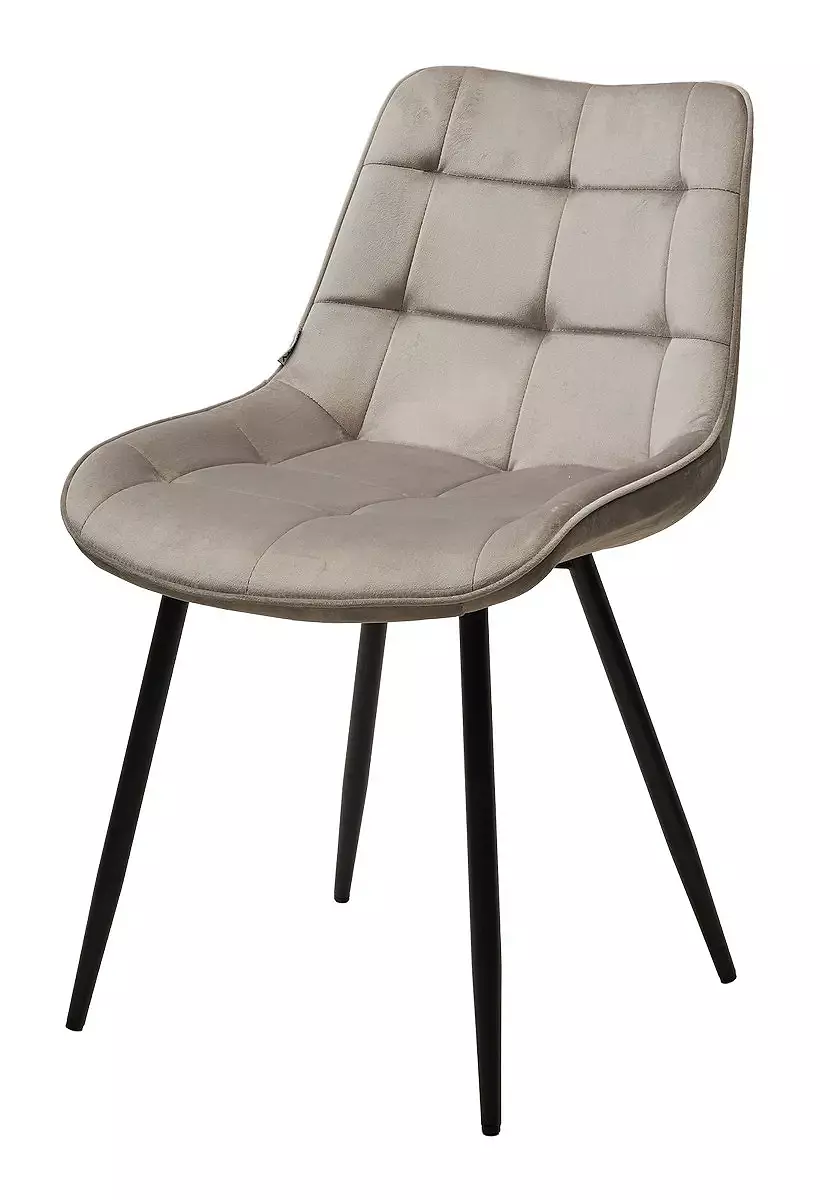 Стул MIAMI G062-37 светло-серый, велюр/чёрный каркас стул seattle v серый 27 велюр чёрный каркас
