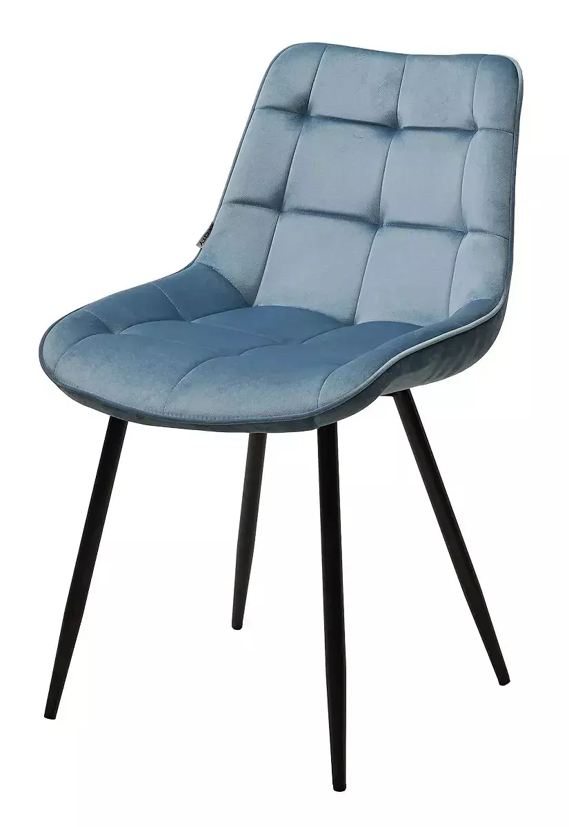Стул MIAMI G062-43 пудровый голубой, велюр/чёрный каркас кресло для геймеров a4tech x7 gg 1200 чёрный голубой
