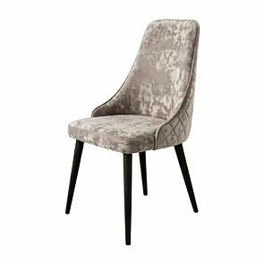 Стул Милан черный матовый (Краш 05 кашемир)