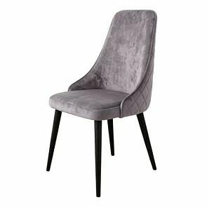 Стул Милан черный матовый (Краш 12 тауп)