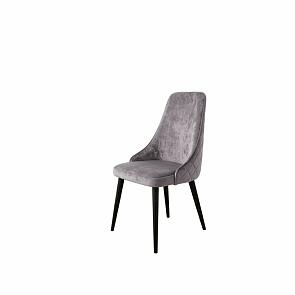 Стул Милан черный матовый (Краш 12 тауп)