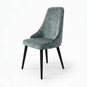 Стул Милан черный матовый (Краш 22 виридиан)