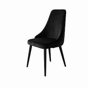 Стул Милан черный матовый (Velutto 34 черный)