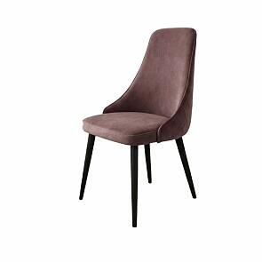 Стул Милан черный матовый (Velutto 36 какао)