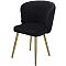 Стул МОНЕ ZIZI 521 Черный, велюр / Золотой каркас