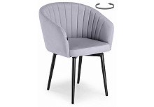 

Стул Моншау крутящийся черный / velutto 49, Серый