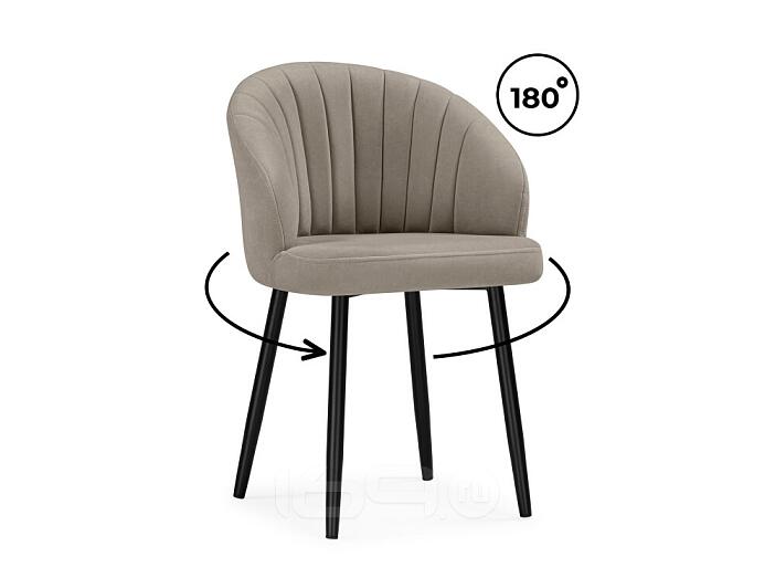 Стул на металлокаркасе Бэнбу крутящийся marseille 16 данс / черный