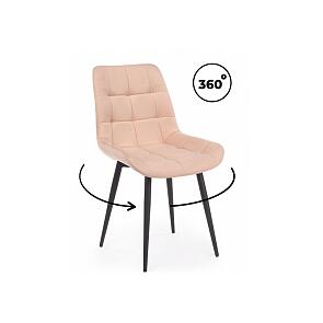 Стул на металлокаркасе Челси 360 К бежевый (zd 210) / черный