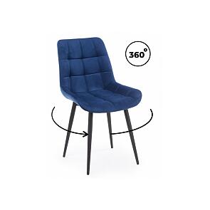 Стул на металлокаркасе Челси 360 К синий (zd 798) / черный