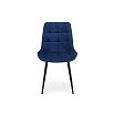 Стул на металлокаркасе Челси 360 К синий (zd 798) / черный