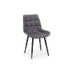 Стул на металлокаркасе Челси 360 К темно-серый (zd 995) / черный