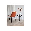 Стул на металлокаркасе Челси 360 К терракотовый (zd 432) / черный