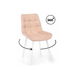 Стул на металлокаркасе Челси 360 П бежевый (zd 210) / белый