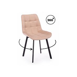 Стул на металлокаркасе Челси 360 П бежевый (zd 210) / черный