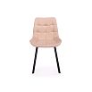Стул на металлокаркасе Челси 360 П бежевый (zd 210) / черный
