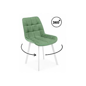 Стул на металлокаркасе Челси 360 П фисташковый (zd 651) / белый