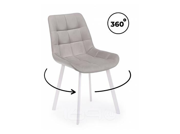 Стул на металлокаркасе Челси 360 П латте (zd 290) / белый