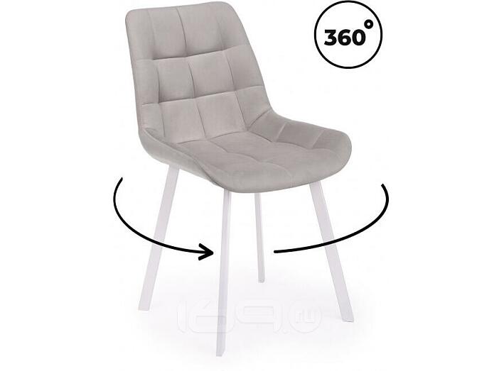 Стул на металлокаркасе Челси 360 П латте (zd 290) / белый
