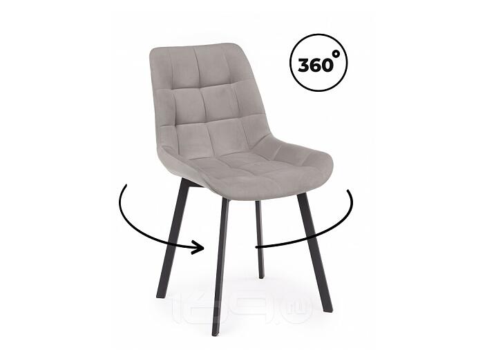 Стул на металлокаркасе Челси 360 П латте (zd 290) / черный