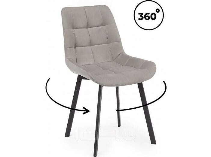 Стул на металлокаркасе Челси 360 П латте (zd 290) / черный