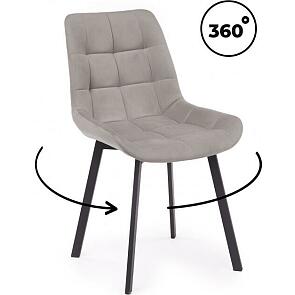 Стул на металлокаркасе Челси 360 П латте (zd 290) / черный