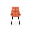 Стул на металлокаркасе Челси 360 П терракотовый (zd 432) / черный
