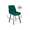 Стул на металлокаркасе Челси 360 П зеленый (zd 667) / черный
