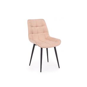 Стул на металлокаркасе Челси К бежевый (zd 210) / черный