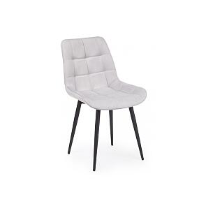 Стул на металлокаркасе Челси К светло-серый (zd 960) / черный