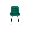 Стул на металлокаркасе Челси К зеленый (zd 667) / черный