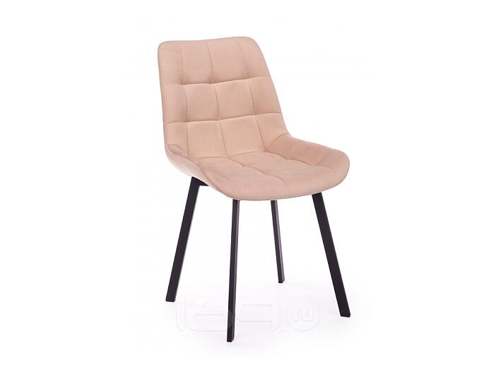Стул на металлокаркасе Челси П бежевый (zd 210) / черный