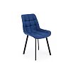 Стул на металлокаркасе Челси П синий (zd 798) / черный
