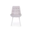 Стул на металлокаркасе Челси П светло-серый (zd 960) / белый