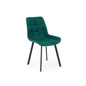Стул на металлокаркасе Челси П зеленый (zd 667) / черный