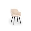 Стул на металлокаркасе Эолин 360 бежевый (glory 03) / черный