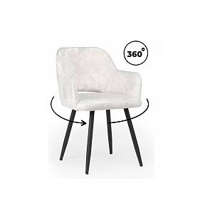 Стул на металлокаркасе Эолин 360 светло-бежевый (simple 011) / черный