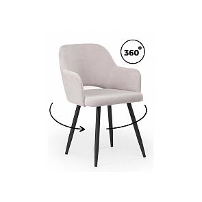 Стул на металлокаркасе Эолин 360 светло-серый (glory 36) / черный