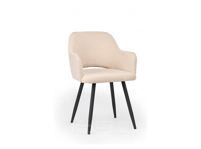 Стул на металлокаркасе Эолин бежевый (glory 03) / черный